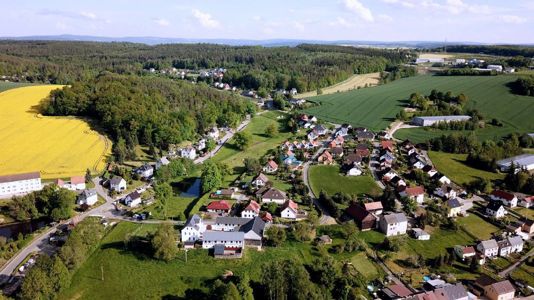 Homepage der Gemeinde nach Klick ins Foto